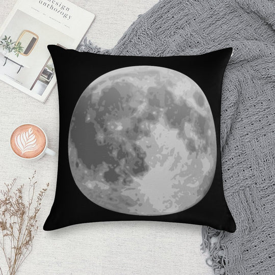 Full Moon Soft Ultra-Soft Texture Throw Pillow
