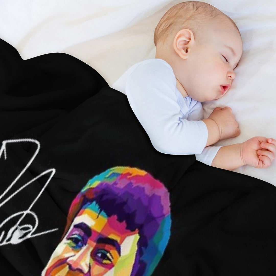 Lamine Yamal Wpap Pop Art Eco-conscious Throw Blanket