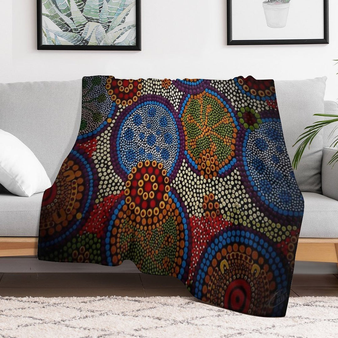 THE BIG CLAN GATHERING Eco-conscious Throw Blanket