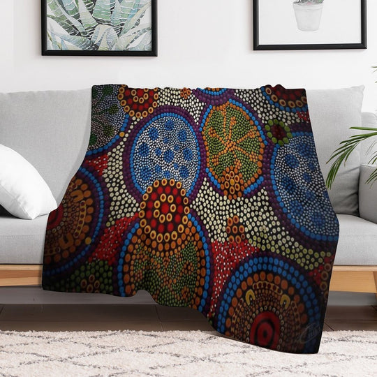 THE BIG CLAN GATHERING Eco-conscious Throw Blanket