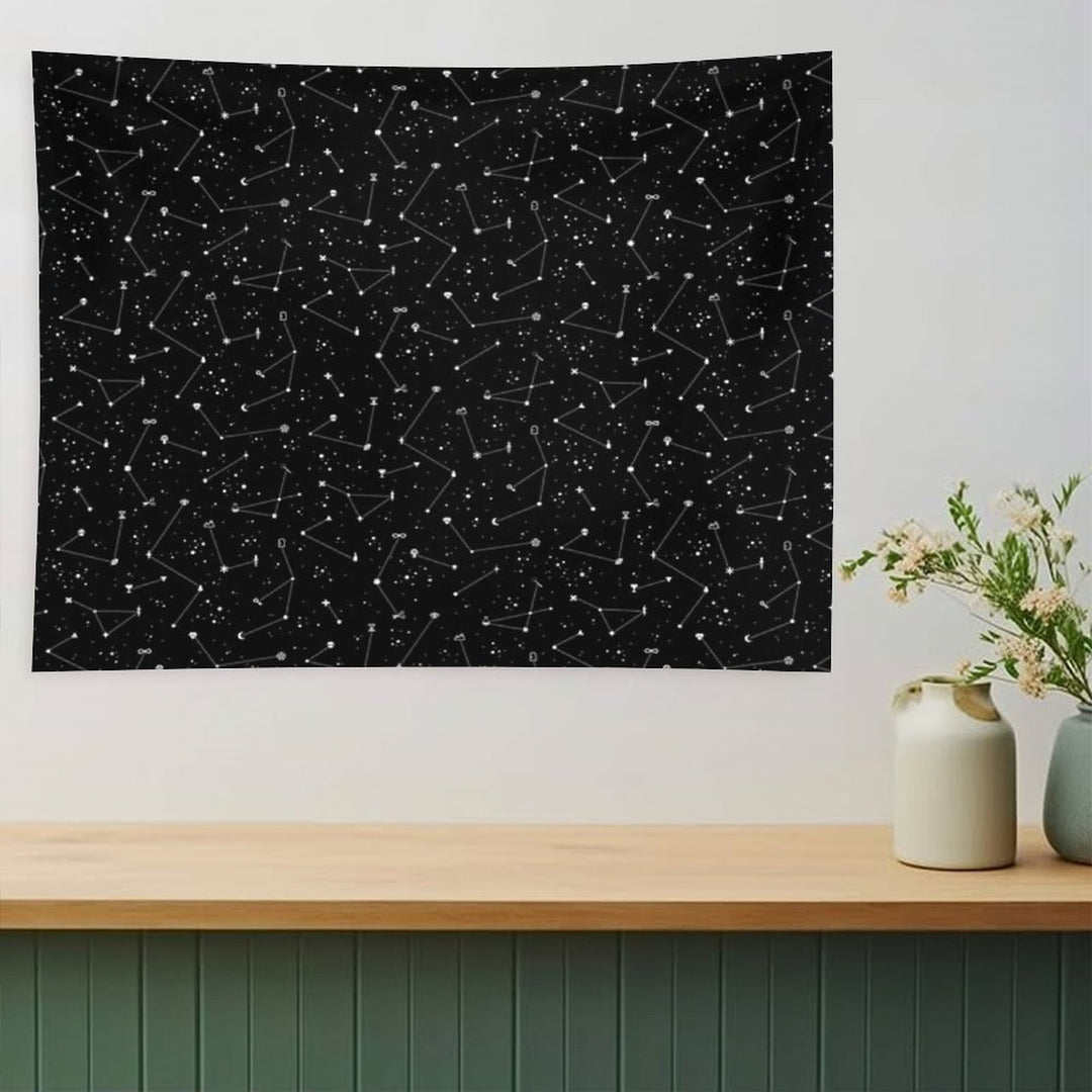 Constellations (Black) Tapestry