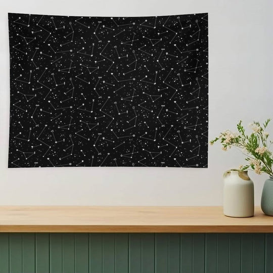 Constellations (Black) Tapestry