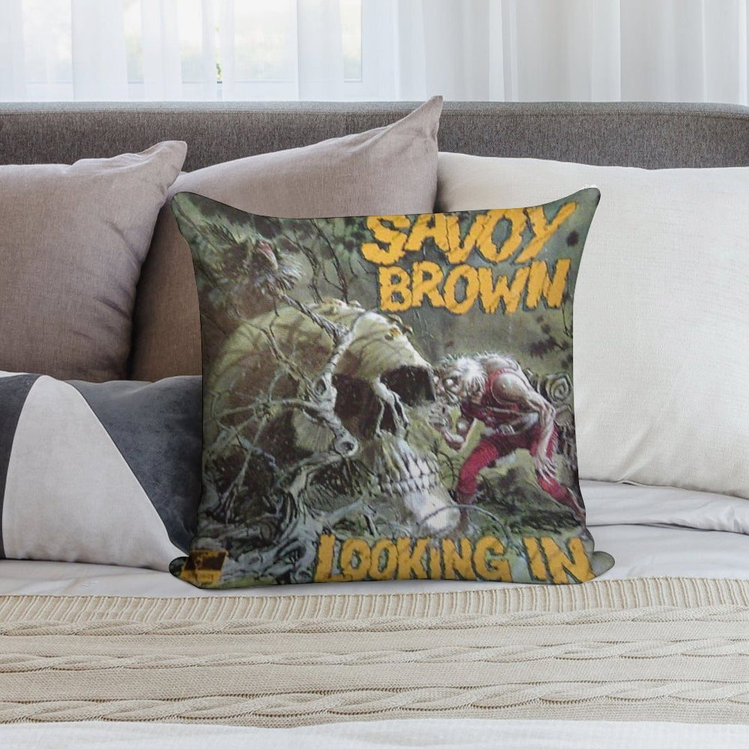 Savoy Brown Looking In Soft Luxury Feel Throw Pillow