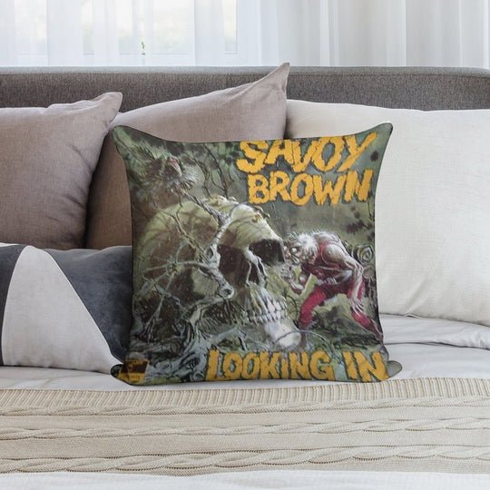 Savoy Brown Looking In Soft Luxury Feel Throw Pillow