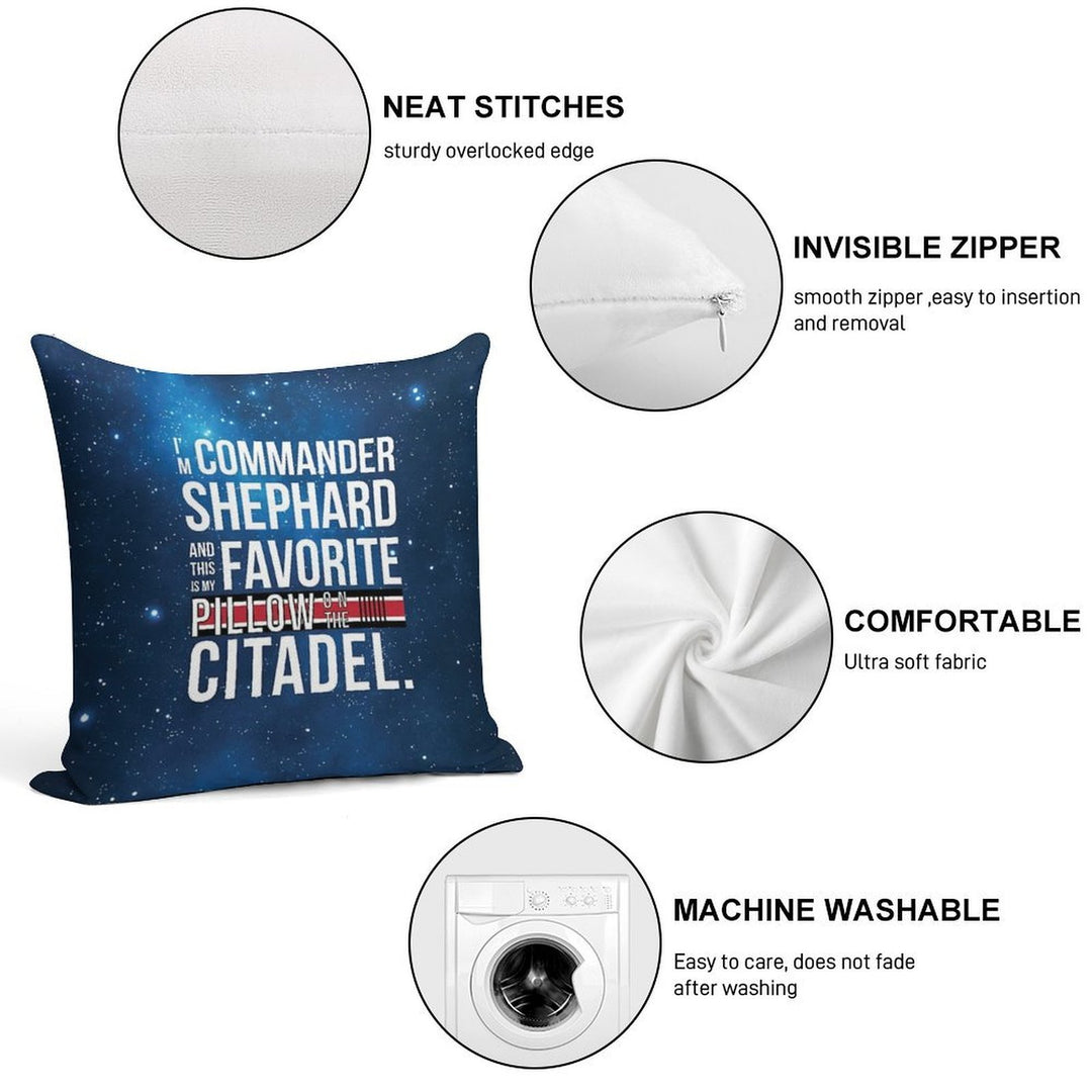Favorite on The Citadel Soft Fade-Resistant Throw Pillow