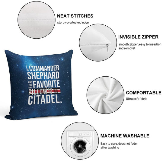 Favorite on The Citadel Soft Fade-Resistant Throw Pillow