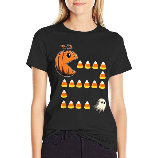 Funny Halloween Pumpkin Candy Corn Trick Or Treat  Soft T-Shirt