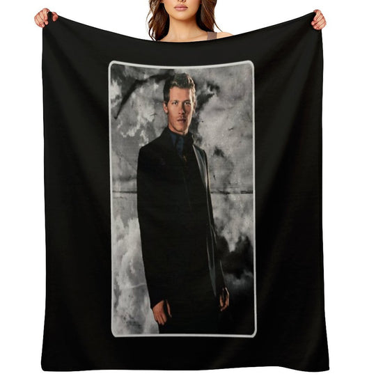Klaus Mikaelson Potrait Eco-conscious Throw Blanket