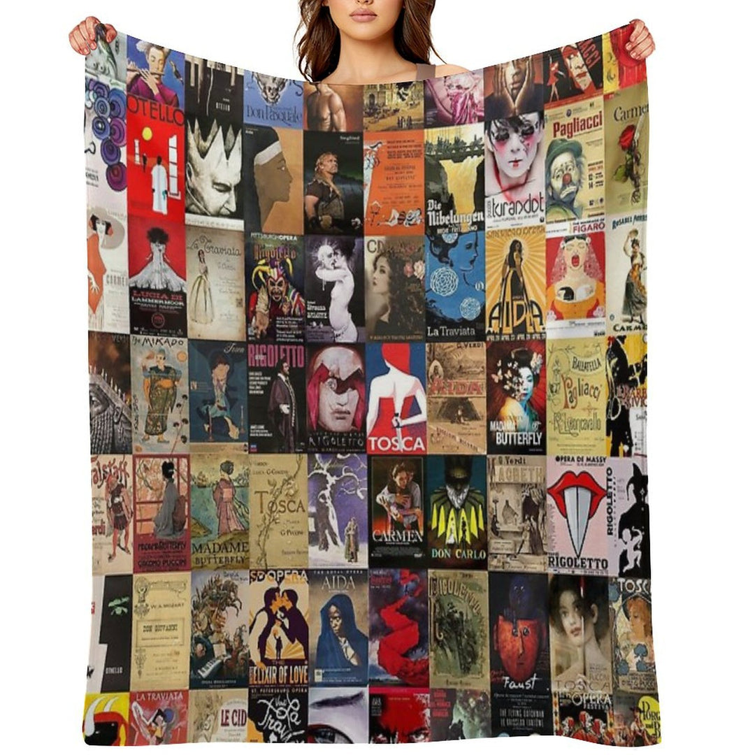 Opera Machine-washable Throw Blanket