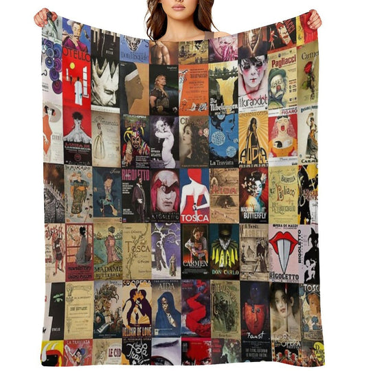 Opera Machine-washable Throw Blanket
