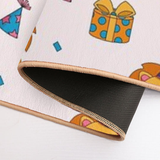 Happy Birthday Pattern  Easy To Clean Bath Mat