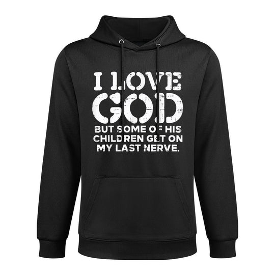 I Love God But Funny Jesus Christ Religious Christian Gift Customizable Surface Hoodie