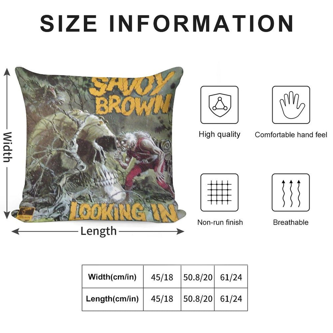 Savoy Brown Looking In Soft Luxury Feel Throw Pillow