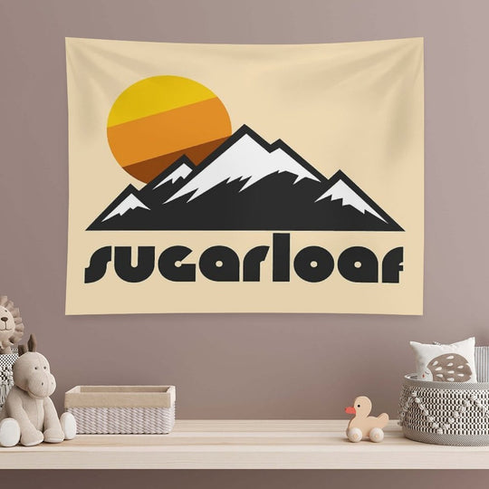 Retro Sugarloaf ))(( Tourist Souvenir Travel Maine Design Tapestry