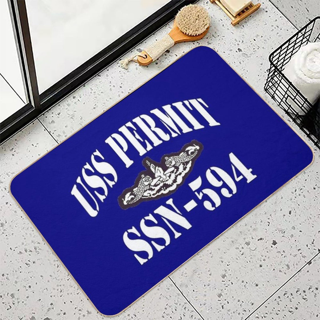 USS PERMIT (SSN-594) SHIP'S STORE Durable Bath Mat