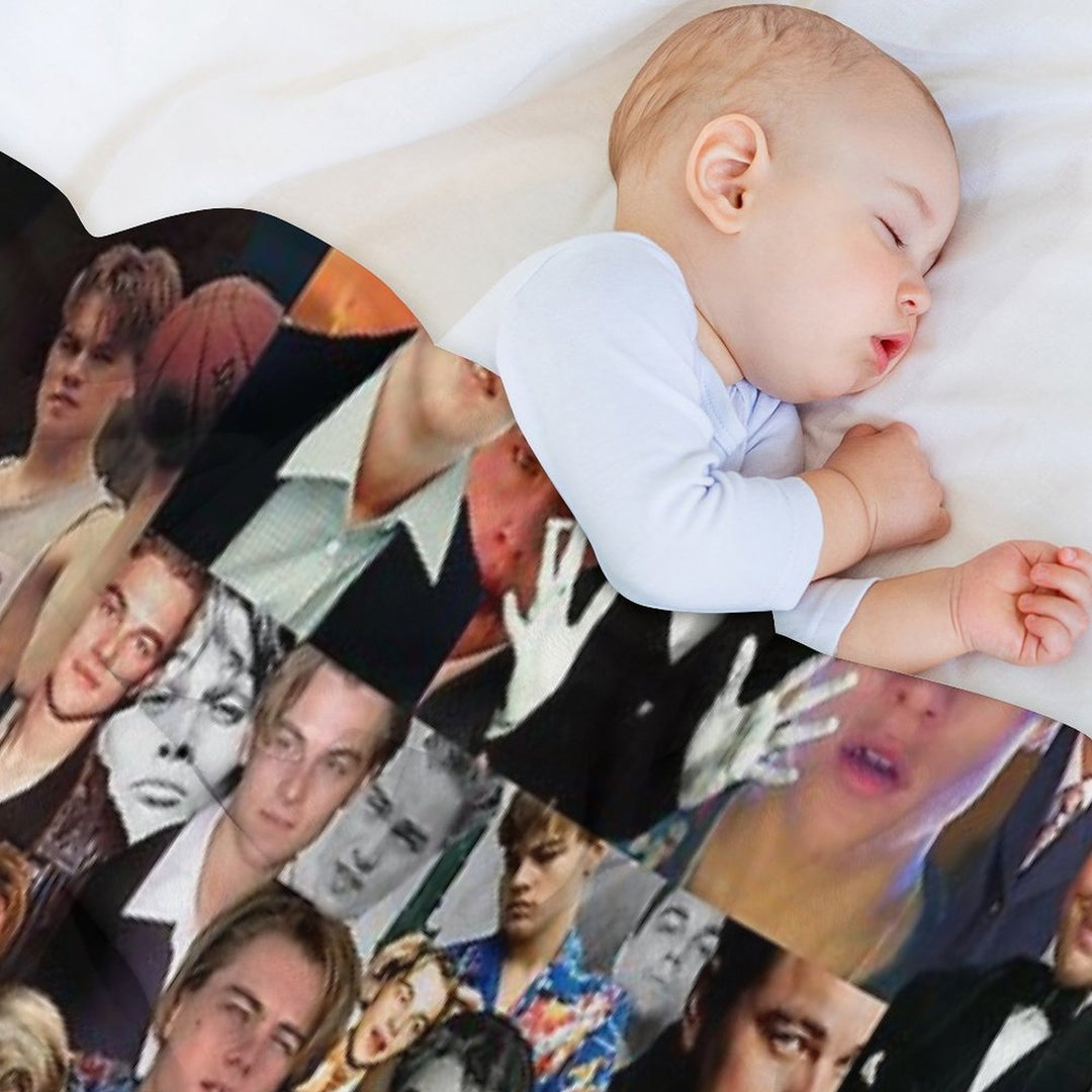 Leonardo Dicaprio Collage Wrinkle-free Throw Blanket
