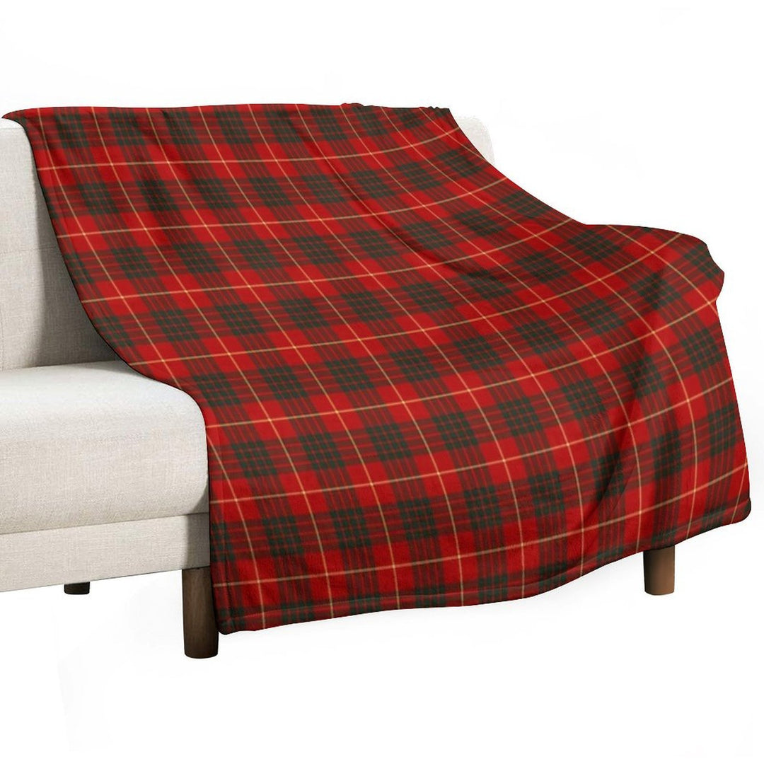 Clan Cameron Tartan All-season Throw Blanket
