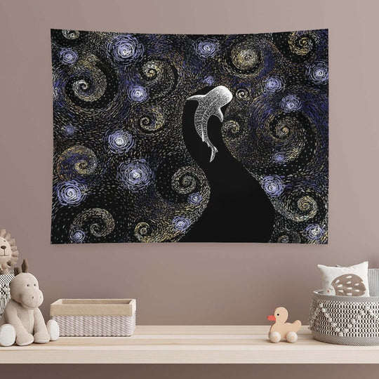 Star Eater in Van Gogh Style - COLORED Tapestry
