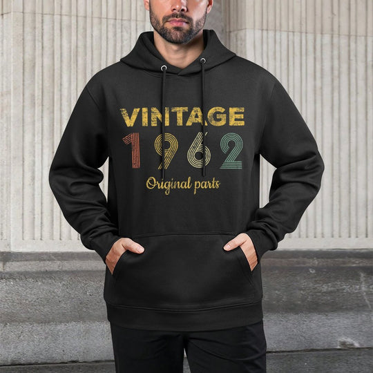 60 Year Old Gifts Vintage 1962 Limited Edition 60th Birthday Cotton-Polyester Blend Hoodie