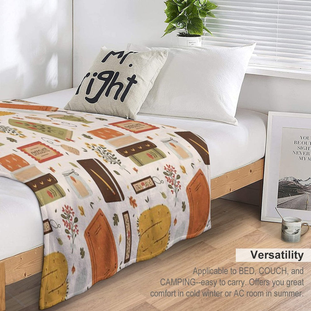 Cozy Reading Time Quick-dry Throw Blanket