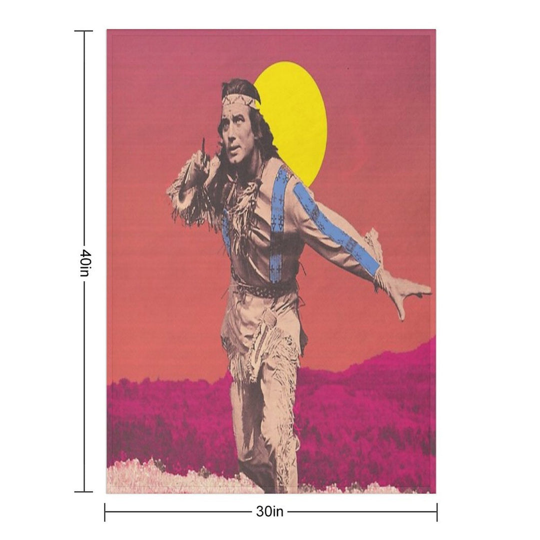 Winnetou, Chief of The Apaches, Karl May Film Shrink-resistant Throw Blanket