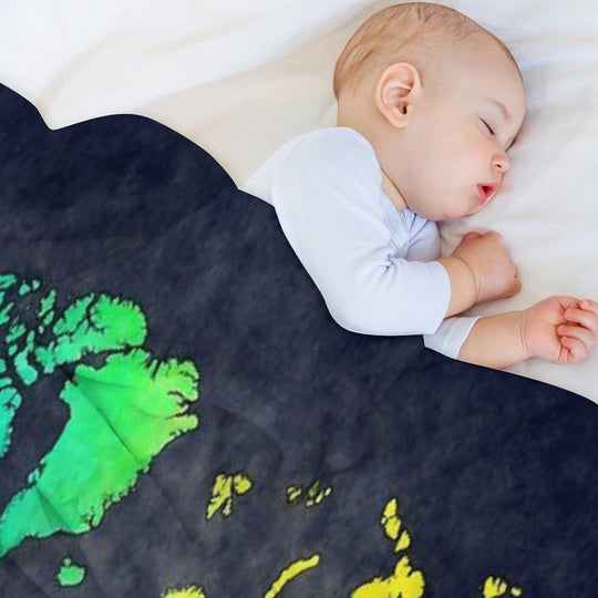World Map Watercolor 6 #map #worldmap Durable Throw Blanket