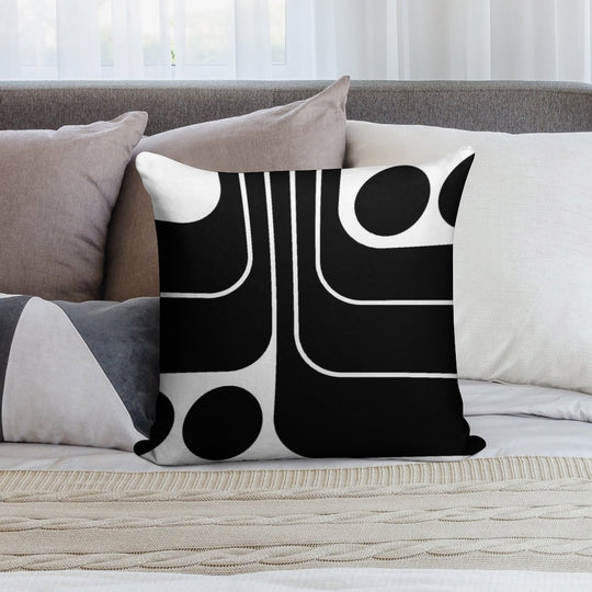 Retro Geometric Design 629 Soft Style Accent Throw Pillow