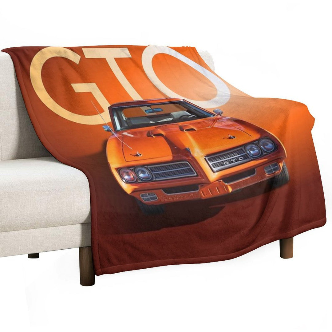 1969 Orange GTO Comfort Throw Blanket