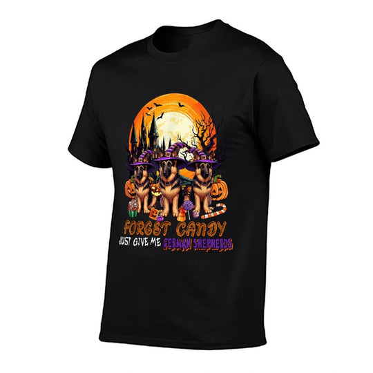 Forget Candy Give Me German Shepherds Halloween Witches  Classic T-Shirt