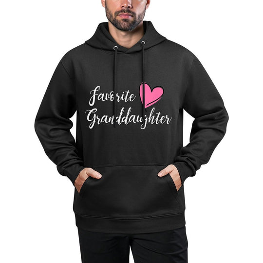 FAVORITE GRANDDAUGHTER Heart Distressed Vintage Adjustable Hood Hoodie
