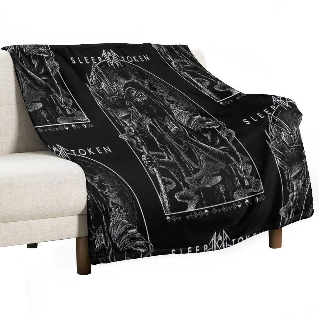 Raise Your Horns High, Let The Metal Reign Eternal Compact Throw Blanket