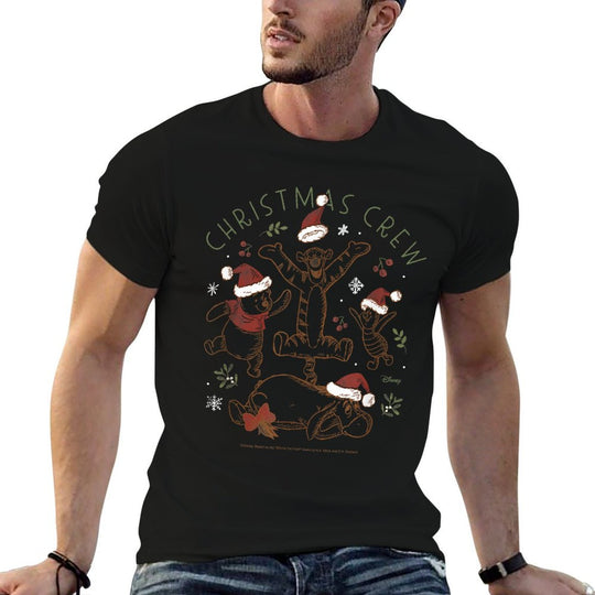 Winnie The Pooh - Christmas Crew  High-quality Stitching T-Shirt