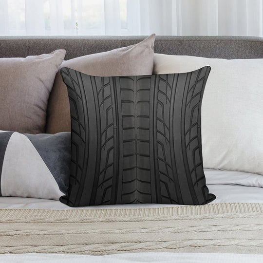 Race Car Tyre Section Soft Shrink-Resistant Throw Pillow