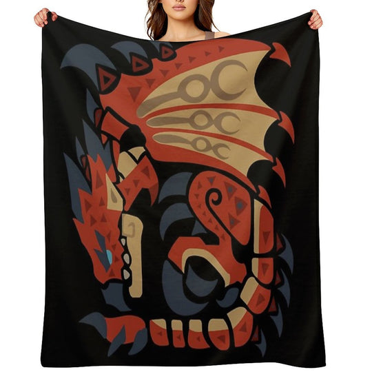 Rathalos - MHW Multi-functional Throw Blanket