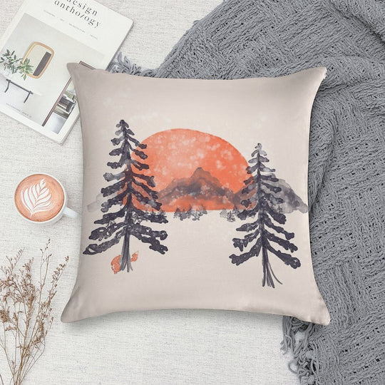 First Snow... Soft Anti-Pilling Throw Pillow