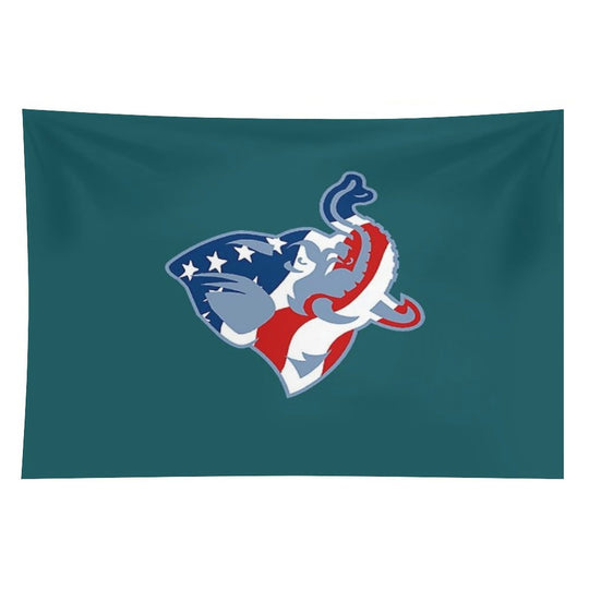 American Flag Tufts Jumbo Tapestry
