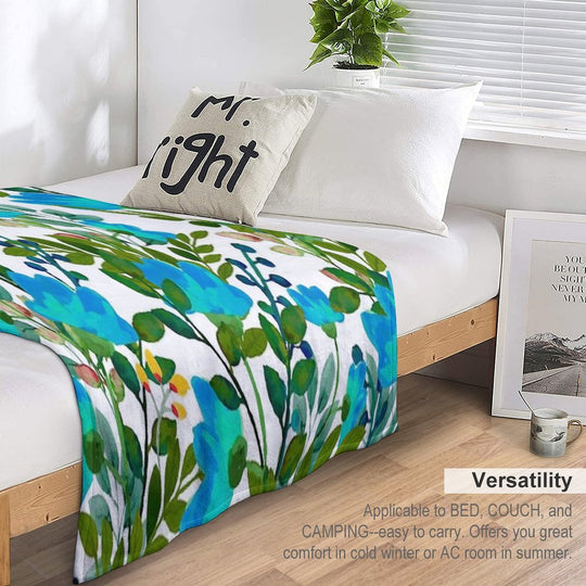 Blue #redbubble #decor #buyart Wrinkle-free Throw Blanket