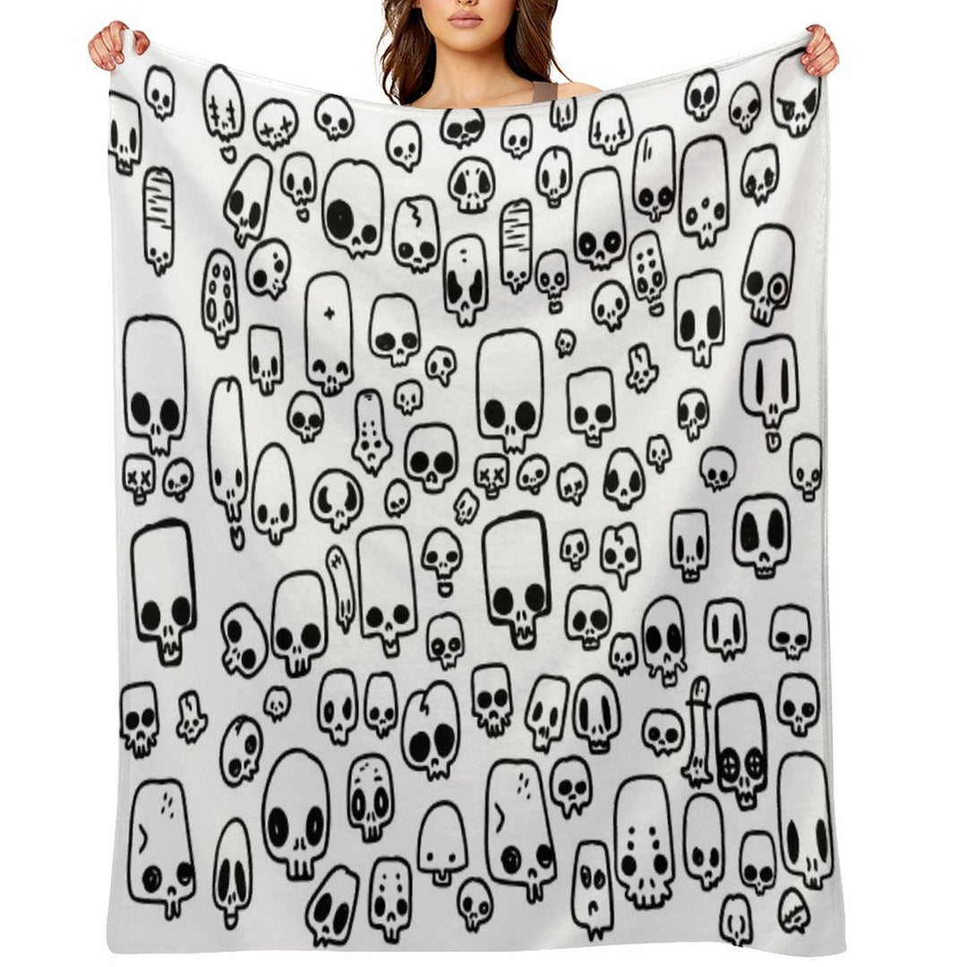 Mini Skulls Durable Throw Blanket