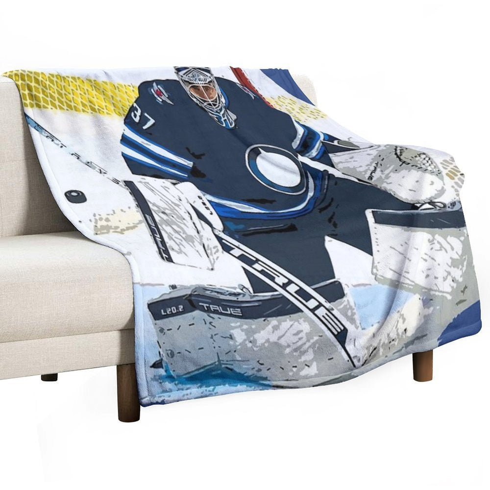 Connor Hellebuyck Anti-pilling Throw Blanket