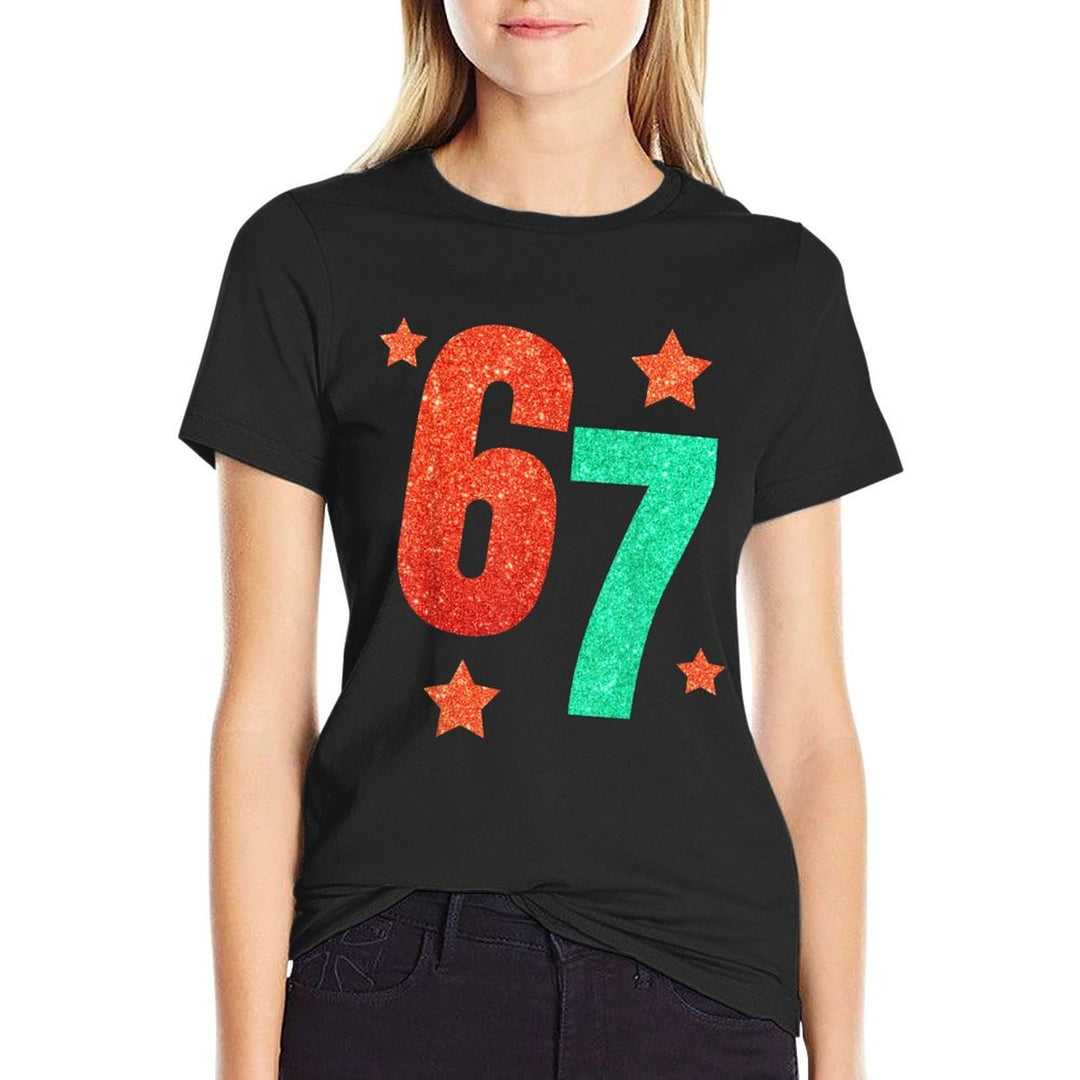Funny Six Seven 6 7 Meme Trendy Halloween Costume Women  Eco-friendly Material T-Shirt