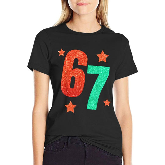 Funny Six Seven 6 7 Meme Trendy Halloween Costume Women  Eco-friendly Material T-Shirt