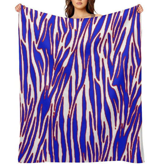 Zuba Print Pattern Eco-conscious Throw Blanket