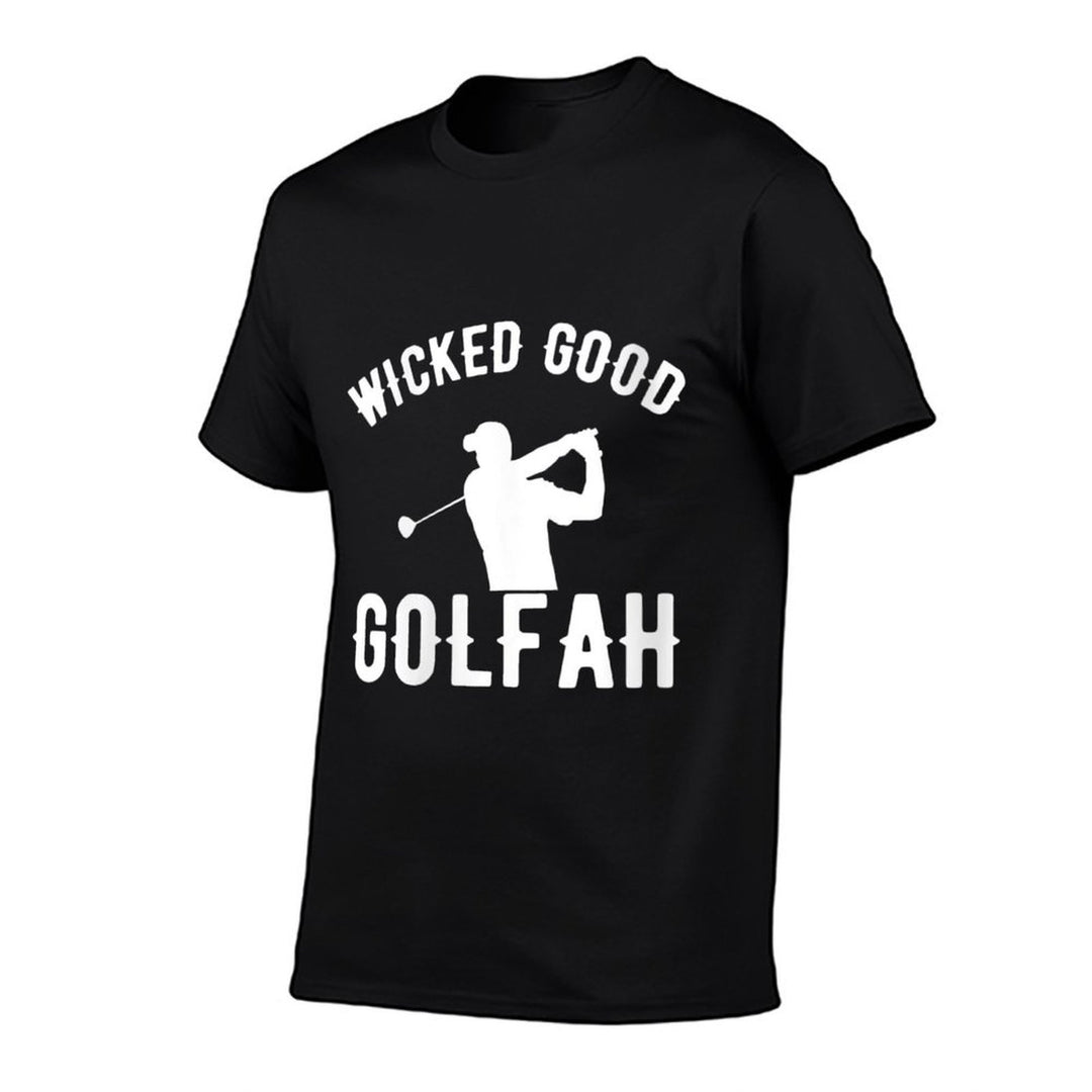 Womens Wicked Good Golfah Funny Golf V-Neck  Vintage-inspired T-Shirt