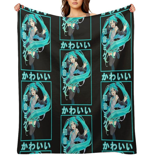 Hatsune Miku  Classic Lightweight Throw Blanket