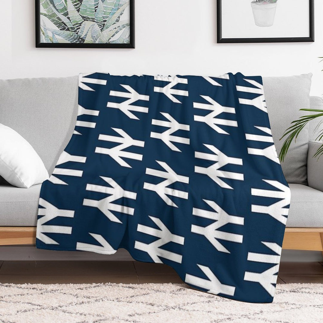 British Rail White Versatility Throw Blanket