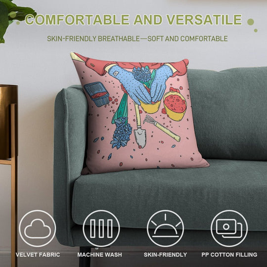 Reincarnation Soft Multiple Sizes Throw Pillow