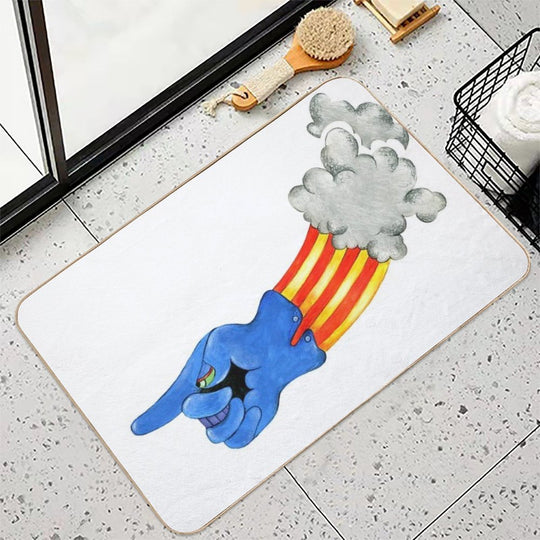 Yellow Submarine Glove  Easy To Clean Bath Mat