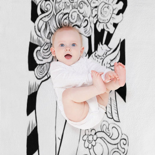 Solace Amongst The Flowers Comfort Throw Blanket