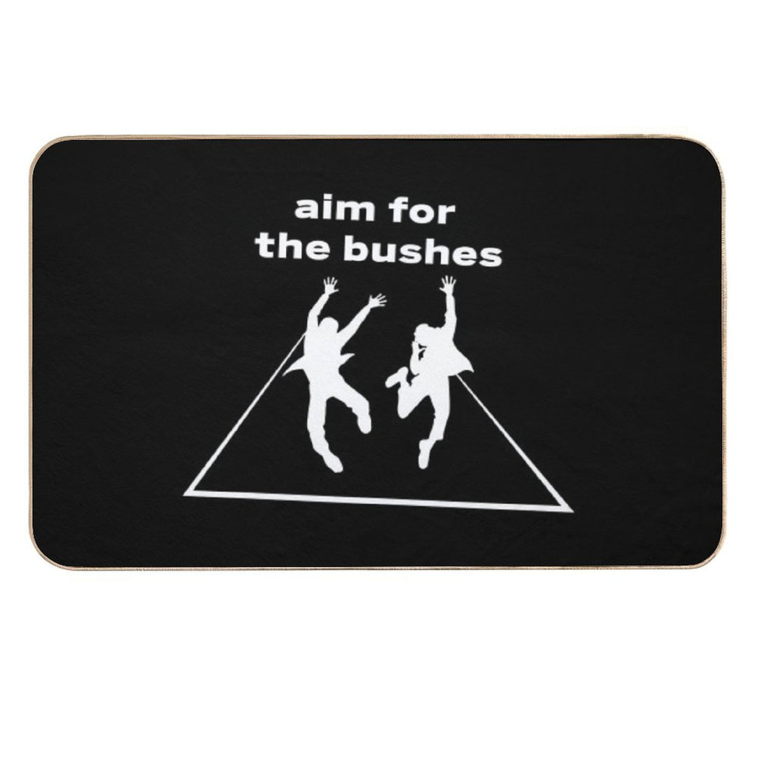 The Other Guys Aim for The Bushes  Toxin-Free Bath Mat