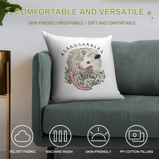 He Scream Soft Multiple Sizes Throw Pillow